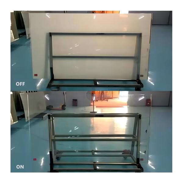 Indoor Home PDLC Intelligent Glass Energy Saving Environmental Protection PDLC Liquid Crystal Smart Glass Fast Response Smart Glass PDLC Film