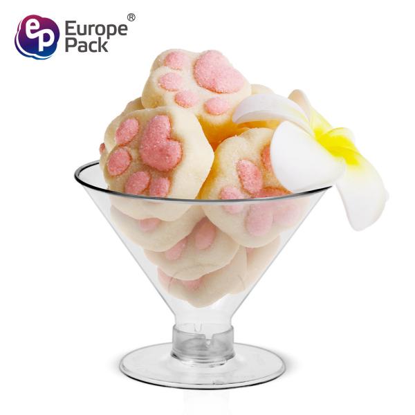 2020 Wholesale  disposable round 135ML dessert cups pudding plastic cup eco-friendly