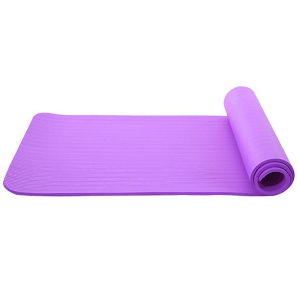 NBR PVC 0.6CM 1CM Yoga Non Slip Large Exercise Mat For Home Workout Gym