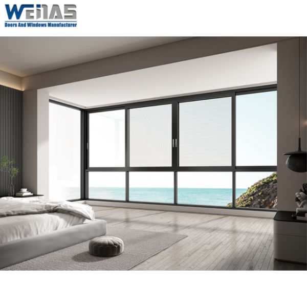 Modern Style Aluminum Casement Windows Tilt and Turn Opening for House and Villa