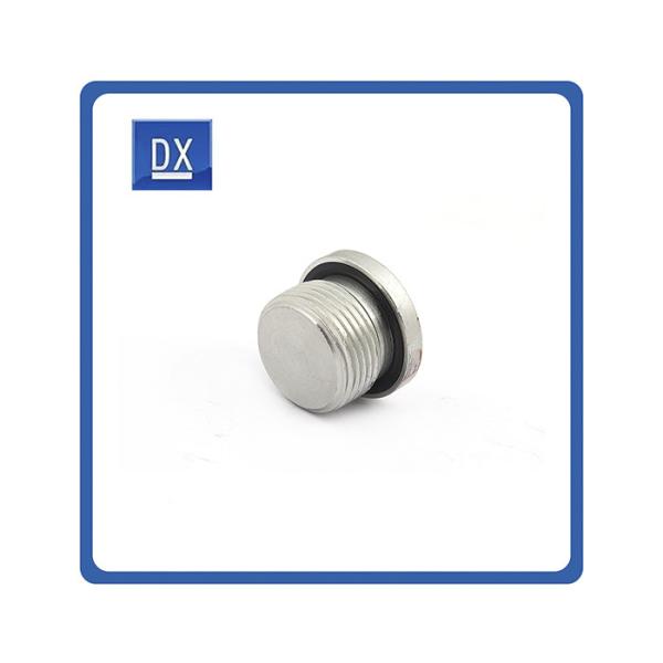 Hexagonal Head Tube Plug 1/8 Inch  Stainless Steel 304 6061 Metal  Anodized Black
