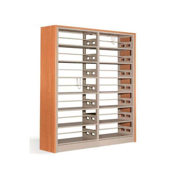 School Library Book Metal Storage Rack Durable 1.0mm Iron Metal Book Shelf