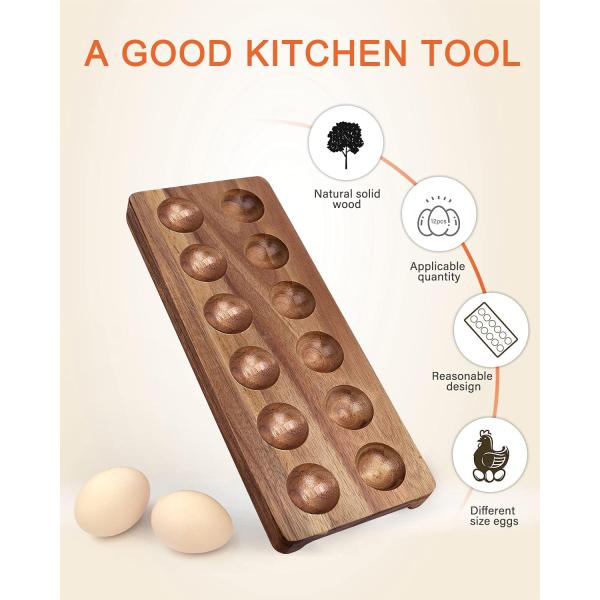 Solid Wood Eggs Crate Wooden Tray for Eggs Customized Designs and Customized Branding