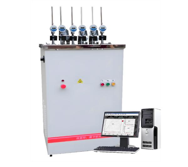 Heat Distortion And Vicat Softening Point Temperature Tester (Micro-Controlled) Mainly Used For The Determination Of Heat Deformation And Vicat Softening Point Temperature Of Polymer Materials