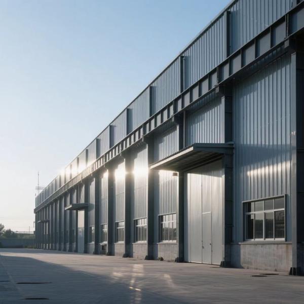 Prefab Steel Frame Large Metal Sheds Workshops Construction