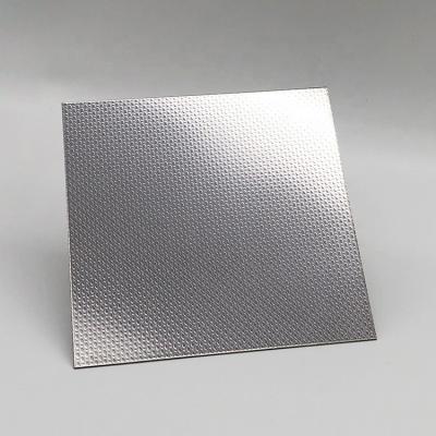 SUS 304 Cold Rolled Decorative Embossed Metal Sheets Iterior