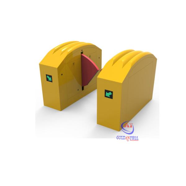 RFID Barcode Facial Recognition Flap Barrier Gate Pedestrian Access Control System