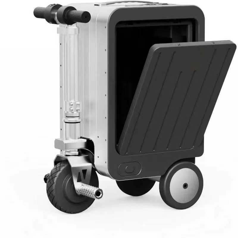 Modern Zipper Electric Riding Suitcase Smart Spinner Wheels Multifunctional Usb Charging Suitcase