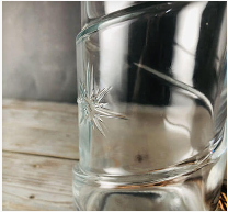 Шардоне 750 мл. Стеклянная бутылка на заказ с бургундской формой и пробкой