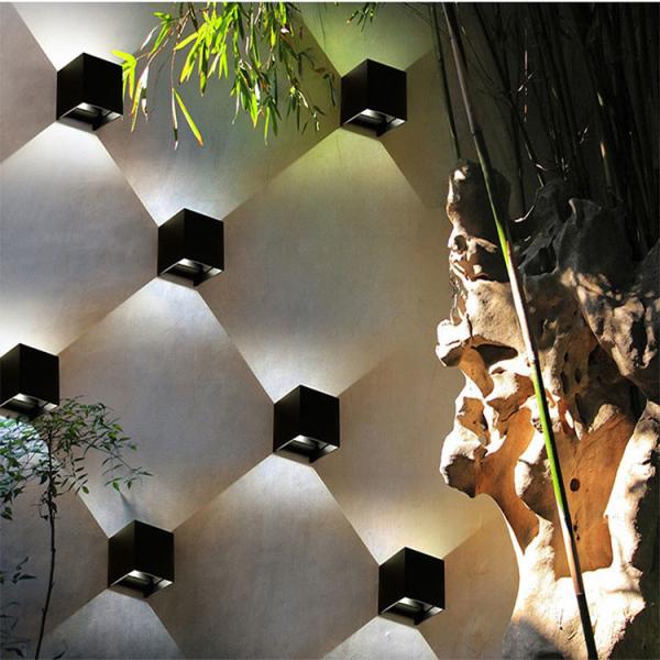 6W Waterproof IP65 adjustable PIR sensor led outside wall lights & wall mounted outdoor wall light