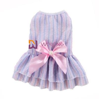 Crepe de algodão bonito poli do algodão da curva do cetim dos vestidos do cão da cor customizável