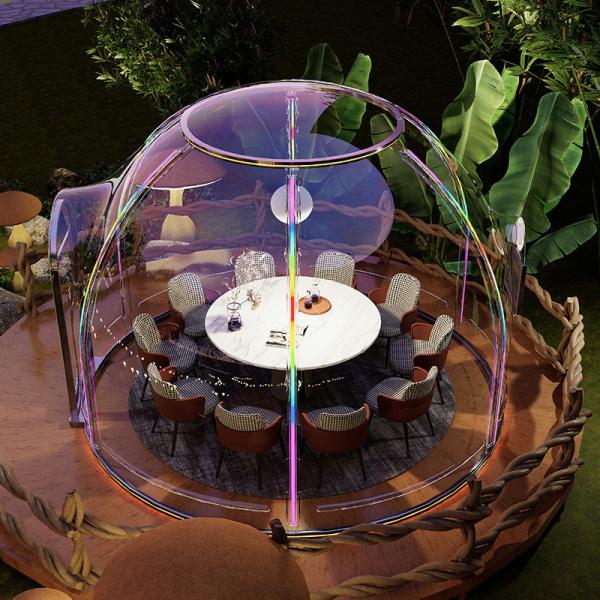 Outdoor Rectangular Sun Glass Room Full Transparent Bubble Room Spherical Tent for PC Hotel Star Room Homestay