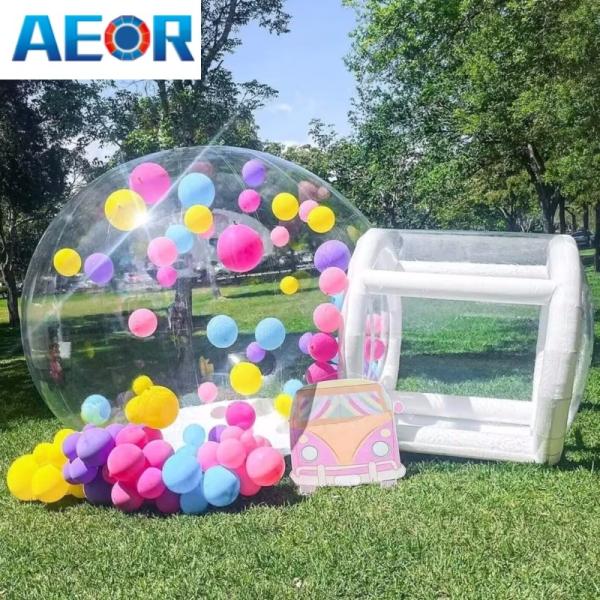 Надувный пузырь Дом 10 FT Коммерческий воздушный шарик Отскок Дом пузырь Палатка Купол с двойным вентилятором