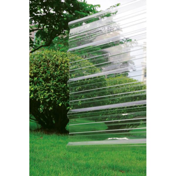 Width 900mm Flexible Plastic Polycarbonate Sheet Corrugate Panel Used in Advertising Displays and Protective Enclosures