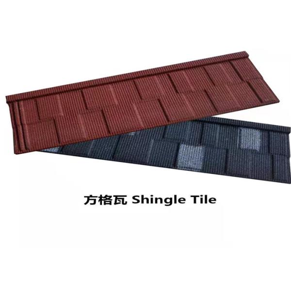 Building material colorful stone coated steel roof tiles / steel roofing tile sheet