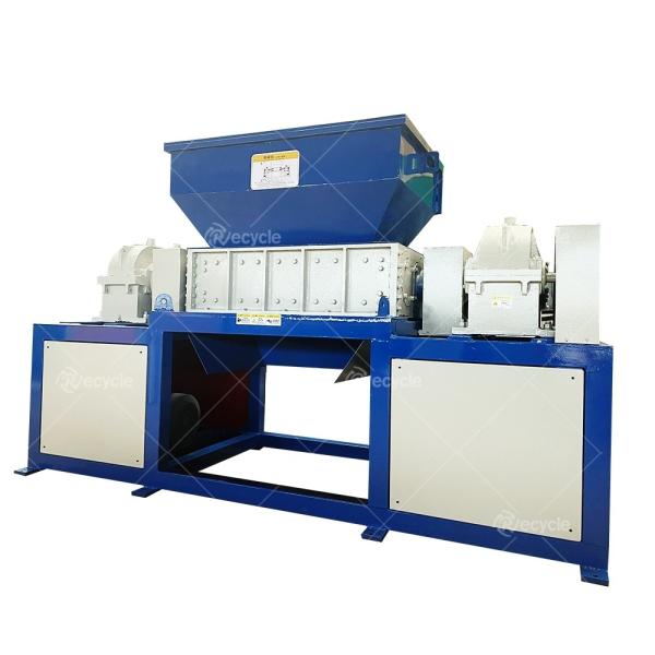 Factory Double Shaft Shredder Machine for Fruit Vegetables Waste Hard Disk