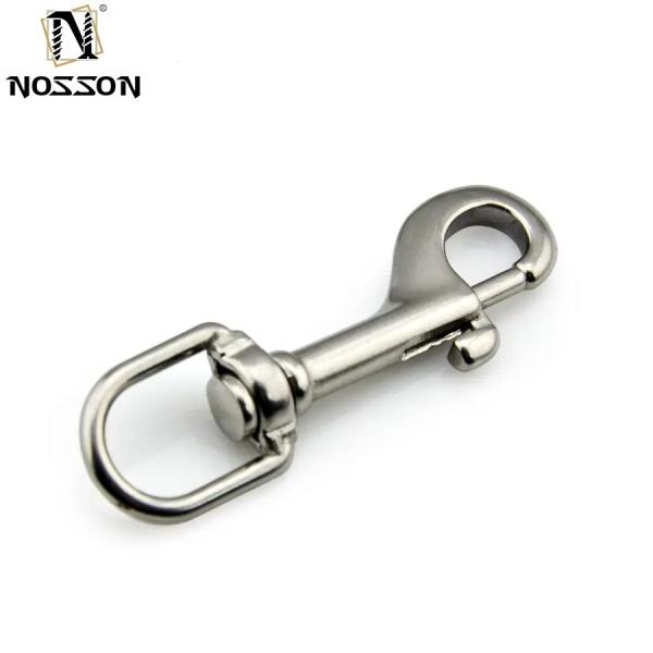 Zinc Finish Stainless Steel Machined Swaged Swivel Eye Trigger Snap Hook for 14mm Bolts and Heavy-Duty Rigging Heavy-Duty