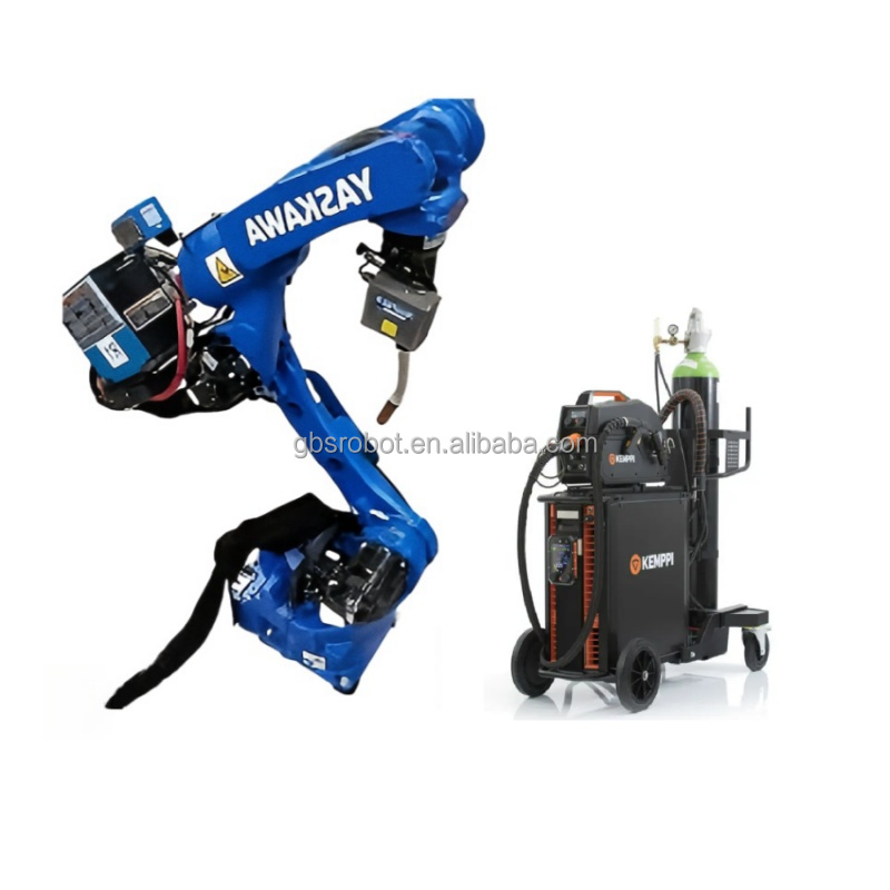 6 Axes Arc Welding Robotic with RD350S Welding Machine Dresspack Rotary Positioner Yaskawa AR1440 Robot Workstation