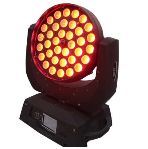 Hot Sale 36pcs 18w RGBWA UV 6in1 Led Zoom Moving head wash light