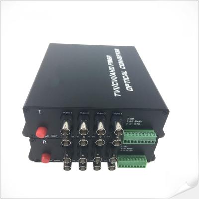 dados video RS485 RS232 RS422 do conversor PTZ dos meios da fibra 8Ch opcionais