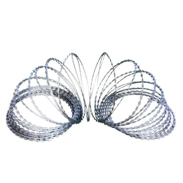 Large Stock Galvanized Razor Barbed Wire for Pakistan Silver Security Free Prices Paper +woven Bags 10 Rolls Iron Wire Guixiang