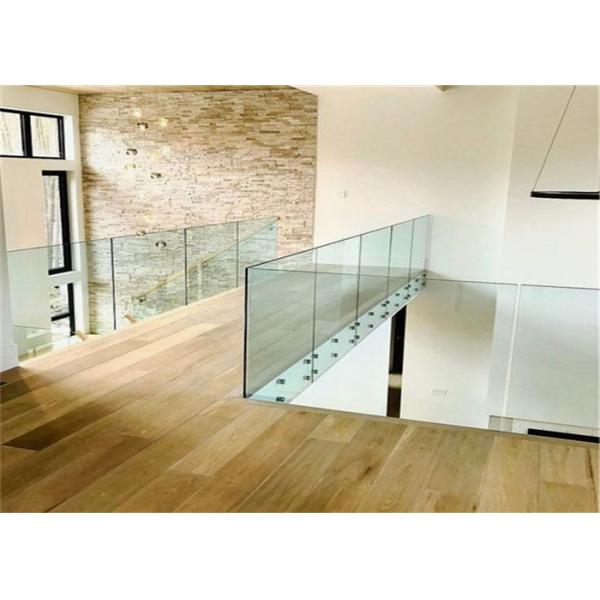 Simple Design Tempered Glass Pool Fence Panels , Glass Handrail Systems For Decks