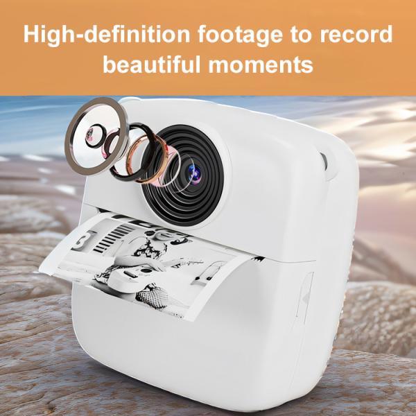 Portable 2.0IPS Screen Mini Camera for Kids White CE ROHS FCC Certified