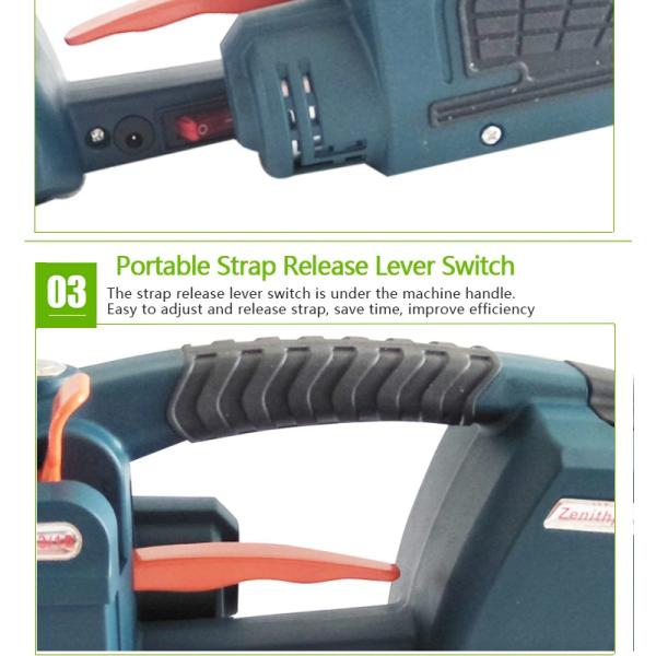 Handheld Strapping Tool for 13/16mm PP/PET Easy to Operate Strap Size T 0.4-1.2mm
