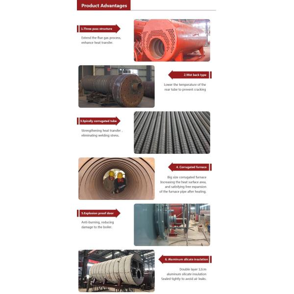 Low Pressure Oil Hot Water Boiler Horizontal Style Electrical Control CE Certification