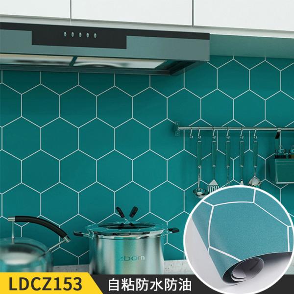 Oil Proof Tile Effect Wallpaper Smoke Proof Kitchen Tile Effect Wallpaper For Household