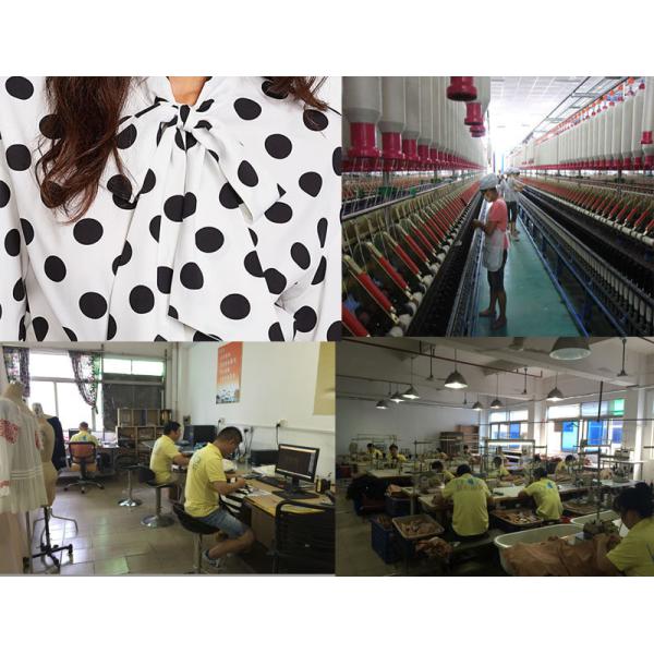 Partes superiores longas das mulheres da luva do às bolinhas do bowknot da forma