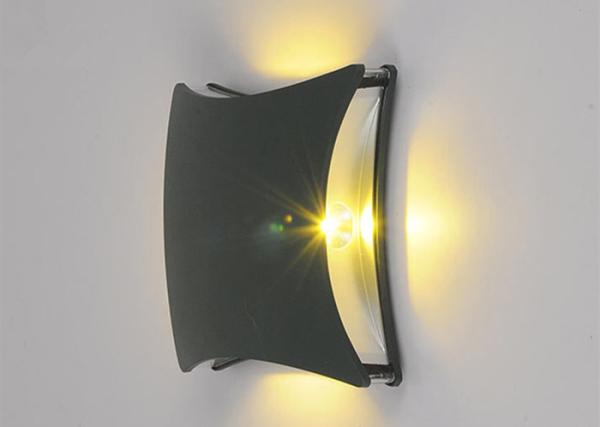 4x1W Square IP65 LED Outdoor Wall Lights Shine Four Sides High Energy Efficient