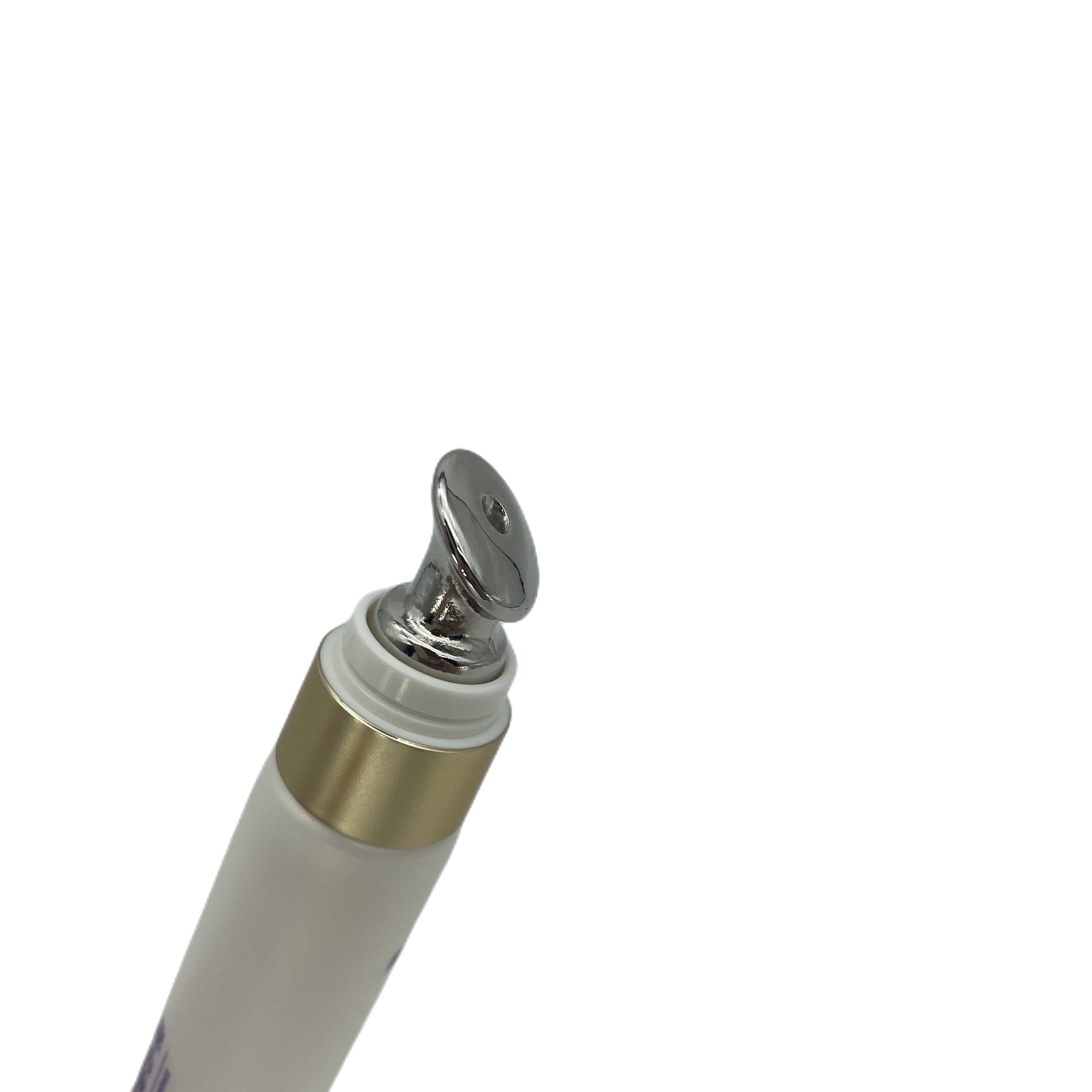 10ml Sliver Eye Cream Cosmetic Tube in Stock 15ml Squeeze Soft Tube with Massage Applicator Zinc Alloy Eye Cream Tube Packaging