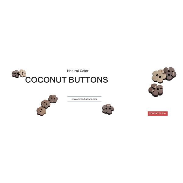 Кокос шнура волос застегивает в форме Цветк