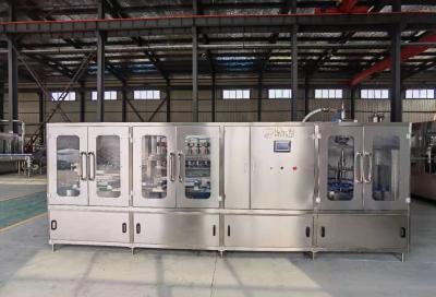 Tipo linear máquina de engarrafamento plástica da água de 5L com de aço inoxidável