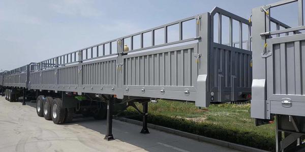 30-60tons Customized Extendable Hydraulic Transportation Sidewall Truck Trailer