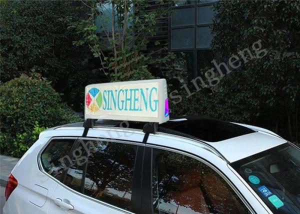 Constant Drive Mode Taxi Top LED Display P5 Outdoor Video Advertising Box