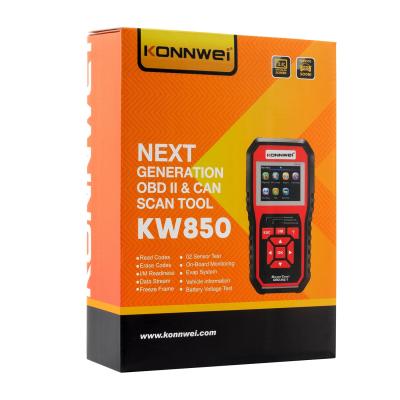 Scanner multifonctionnel de diagnostic de voiture de l'outil Obd2 Eobd de balayage de KW850 Konnwei