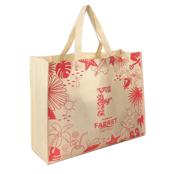 Emballage écologique non tissé d'épicerie de sacs réutilisables imprimé par coutume promotionnel