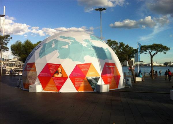 Custom Outside Geodesic Dome Tent With Steel Frame , 25m Diameter