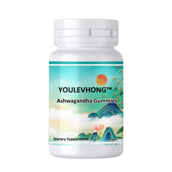 30 portions d'Ashwagandha Gummies Supplément - Sans gluten Non OGM Sans soja Vegan Biologique Santé du cœur Supplément alimentaire