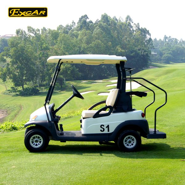 Excar Mini 2 Person Second Hand Golf Cars 48V Trojan Battery With Caddie Plate