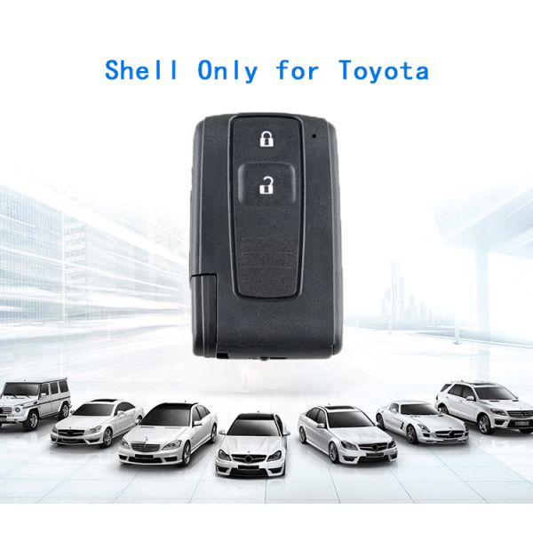 2 Buttons Prius Smart Remote Shell Case Cover for Toyota