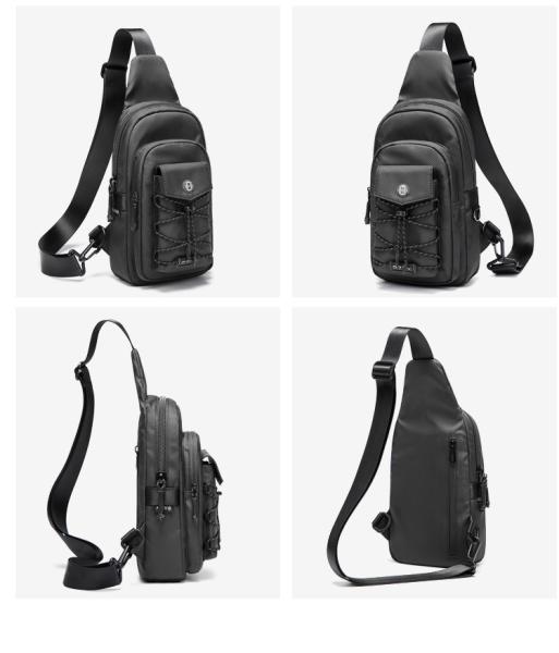 ODM OEM Oxford Textile Sports Crossbody Chest Sling Bags 18*9*28cm