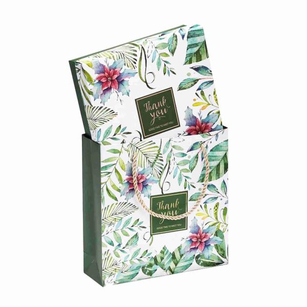 Kuaima Rose Gold Boutique Embossed Printed Paper Gift Bags Marble Paper Boxes Custom