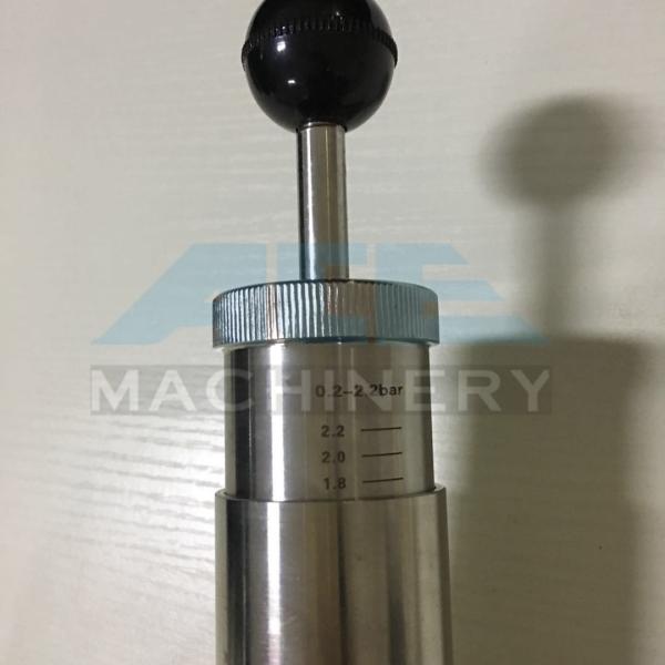 Valve de décompression de ressort d'acier inoxydable pour la soupape de sécurité de réservoir avec le manomètre pour la cuve de fermentation