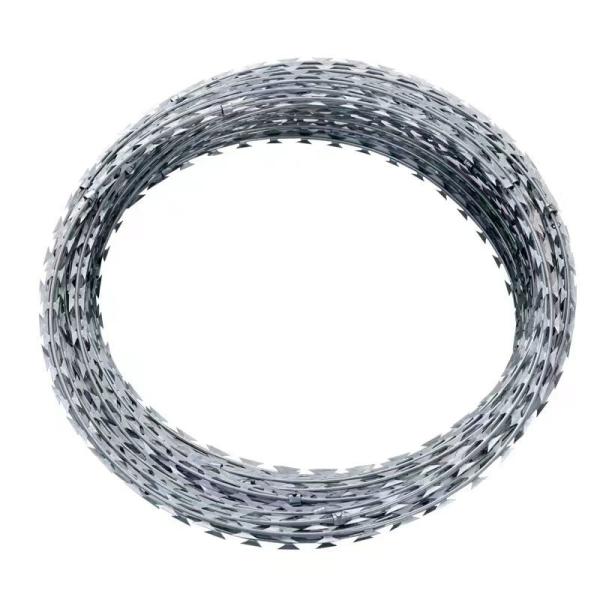 Professional Manufacture Cheap  Barbed Wire BTO-22 High Quality Stainless Steel Razor Wire Fence
