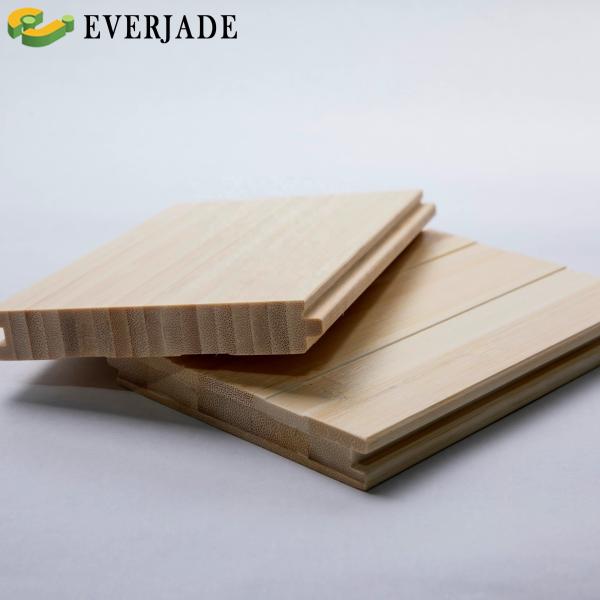 Plywood de bambu de cor natural de alta densidade para piso de parquet ecológico