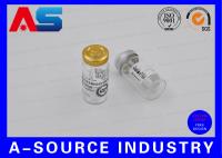 Fundo do vidro de água 10ml Vial Labels With Clear Transparent para suplementos/impressão da etiqueta da etiqueta pacote de Hcg