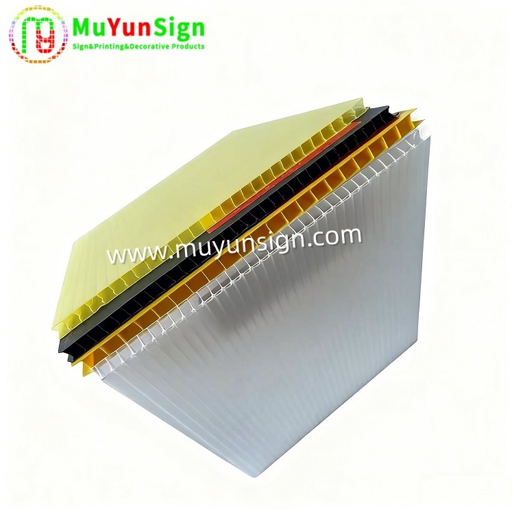 Corona Treated PP Fluted Board | Weatherproof UV-Resistant Polypropylene Coroplast Sheet for Outdoor Yard Signs & Graphic Printing